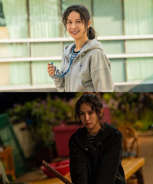 조여정은 '좀비딸'에서 연화 역을 맡아 열연을 펼쳤다. 그는 사랑스럽고 발랄한 면모를 드러내다가도 걸크러시 좀비 헌터로서 와일드하고 카리스마 넘치는 반전 매력을 발산했다. /NEW