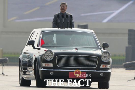 유엔 상임이사국인 중국은 대만의 유엔 재가입을 강력히 반대하고 있다. 사진은 시진핑 중국 국가주석이 지난 3일 오전 9시(현지시간) 중국 베이징 톈안먼 광장에서 열린 '전승절 80주년(중국인민 항일전쟁 및 세계 반파시스트 전쟁 승리 80주년) 기념 열병식'에 참석해 카퍼레이드를 진행하는 모습. /AP.뉴시스