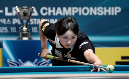 김민아는 지난 2023-24시즌 9차 투어에서 달성한 세 번째 우승 이후 1년 8개월만에 네 번째 정상을 밟았다. /LPBA