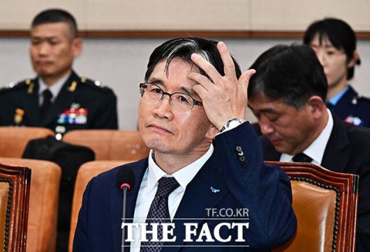 오동운 공수처장이 24일 오후 서울 여의도 국회 법제사법위원회에서 열린 고위공직자범죄수사처에 대한 국정감사에 출석해 질의에 답변을 하고 있다. /국회=배정한 기자