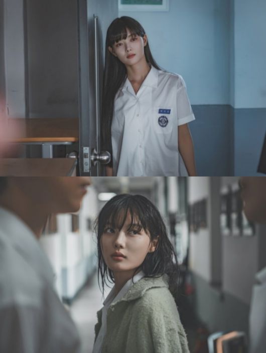 배우 김유정이 티빙 오리지널 시리즈 '친애하는 X'에서 백아진 역을 맡아 아룸다운 얼굴 뒤에 숨긴 잔혹한 본색을 섬세하게 그려내며 호평을 얻었다. /티빙