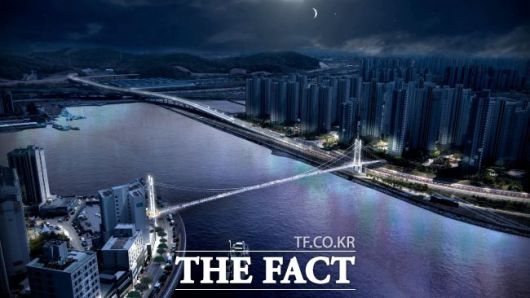 배곧~월곶 보도교 조감도(야간 뷰) /시흥시