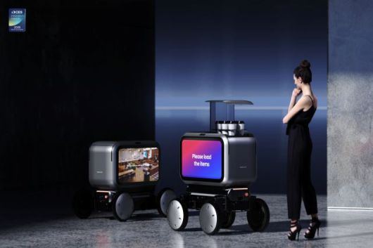 현대자동차그룹은 CES 2026 기간 AI 로보틱스 연구 환경을 전시 공간으로 구현한 테크랩(Tech lab)에서 보스턴다이내믹스 아틀리스와 스팟, 오르빗 AI 콘텐츠를 공개했다. 차세대 모빌리티 로봇 플랫폼 모베드를 활용한 전시·시연도 선보였다. 사진은 모베드. /현대차그룹