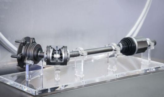 현대위아가 6~9일(현지시간) 미국 라스베이거스에서 열리는 2026 국제전자제품박람회(Consumer Electronics Show, CES 2026)에 전시한 '듀얼 등속조인트(Dual C.V.Joint)' 모습. /현대위아