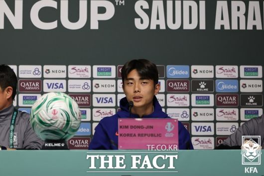 "선수단 모두 체력 등 여러 면에서 자신감이 올라온 상태"라며 결의를 다진 한국의 주장 김동진./리야드=AP.뉴시스