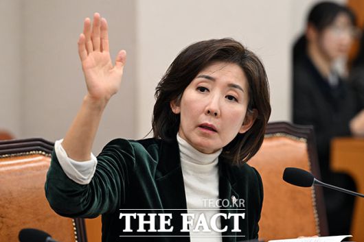 발언하는 나 의원.