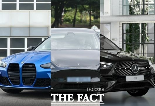 배기량별 등록 대수는 2000cc 미만 12만9674대(42.2%), 2000~3000cc 미만 7만4015대(24.1%), 3000~4000cc 미만 7776대(2.5%), 4000cc 이상 4659대(1.5%)였고, 전기차(기타)는 9만1253대(29.7%)로 집계됐다. /BMW·뉴시스·메르세데스-벤츠