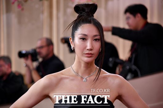 레드 카펫에 선 이재. /베벌리힐스=AP.뉴시스