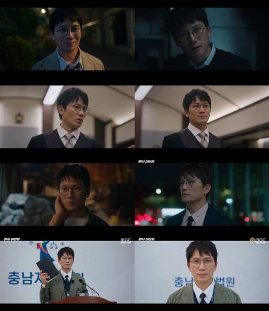 지성은 '판사 이한영'에서 10년 전으로 회귀한 적폐 판사 이한영 역으로 극을 이끌고 있다. /방송 화면 캡처