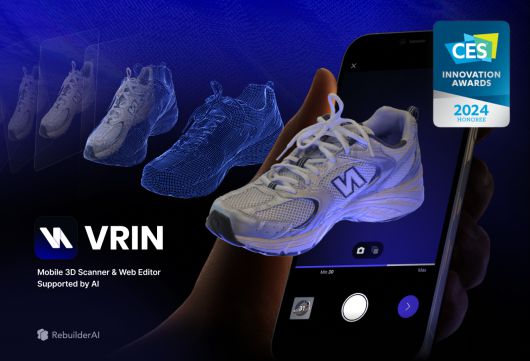 3D 기술 스타트업 리빌더에이아이가 모바일 기반 3D 콘텐츠 생성 솔루션 ‘VRIN 3D’로 ‘모바일 디바이스 액세서리&앱’ 부문에서 혁신상을 수상했다.