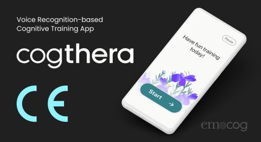 디지털 헬스케어 스타트업 이모코그의 인지치료 소프트웨어 ‘코그테라(Cogthera)’가 유럽 의료기기 CE(MDR) 마크를 획득했다.