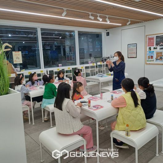 양천구 파리공원 아동 공예 프로그램 현장 [사진제공=양천구청]