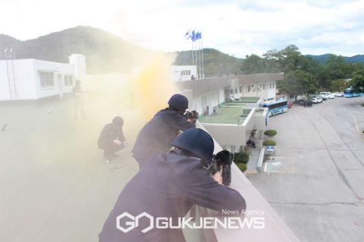 경북북부교정기관, 교정시설 테러를 가장한 을지연습 실제 훈련 실시.(사진제공.경북북부 제1교도소)