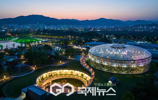 순천만정원박람회장 야간 전경. ⓒ 전남도