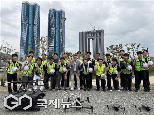 BISCO 드론조종단 역량강화 교육현장/제공=부산시설공단