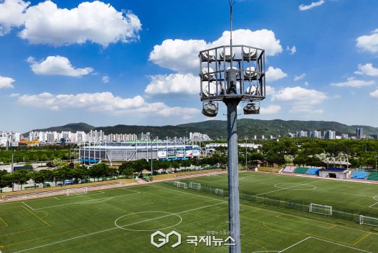 (제공=경주시설관리공단) 드론 활용 시설물 안전 점검