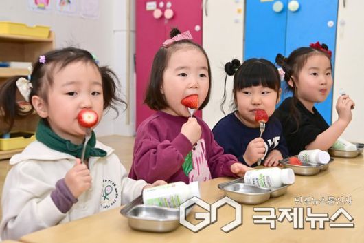 어린이집 과일간식 지원 사진/진주시