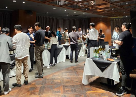 붓처스컷 삼성점에서 열린 뉴질랜드 와인 디너 현장. 사진/NZTE