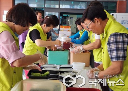 호암직동 지사협 삼계탕 나눔