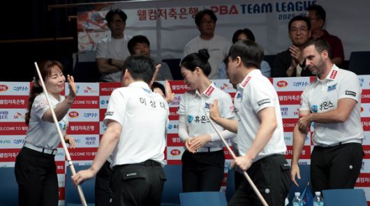 휴온스는 8일차 경기에서 하이원리조트에 4:2로 승리 승점3점을 추가 2위(승점16)로 도약 우승 경쟁에 뛰어 들었다/@pba