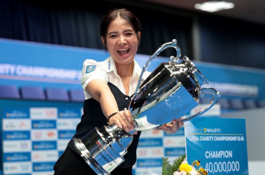 2025-2026시즌 LPBA 상금랭킹 1위(8천100만원)를 달리고 있는스롱 피아비(캄보디아,우리금융캐피탈 )/@PBA