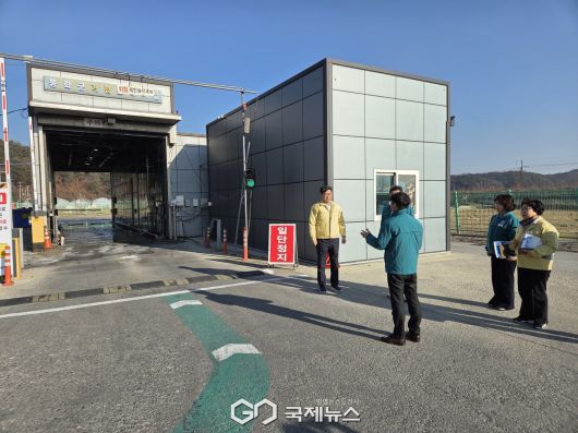 (제공=경북도) 봉화 거점소독시설 점검