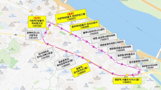 버스 노선 [사진제공=강서구청]