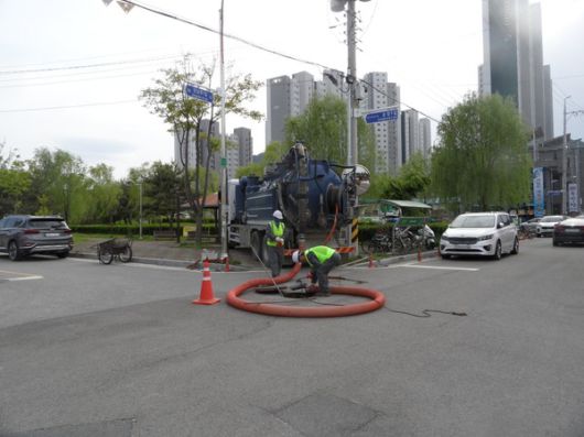 거창군 여름철 호우대비 상하수도 시설물 점검 자료사진