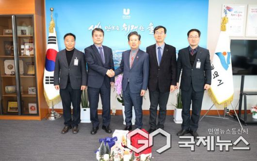 (사진제공=울산시) 도로교통공단 울산경남지부 지역 본부장 울산시청 내방