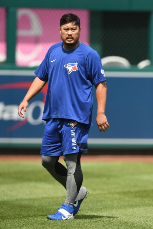 토론토 류현진은 올해 승률 5할 이하 팀과의 대결에서 7승1패 평균자책점 1.84로 언히터블급의 피칭을 선보였다. AFP연합뉴스