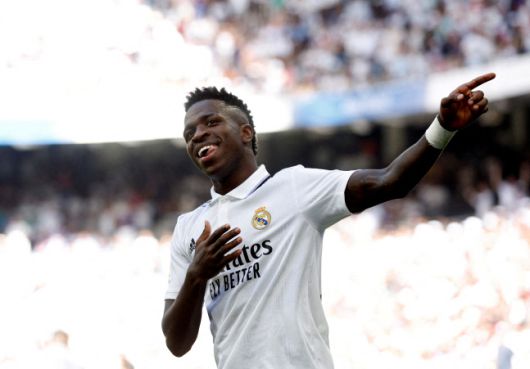 후반 27분 1-1 동점골을 넣은 비니시우스 주니오르. 마드리드|로이터 연합뉴스