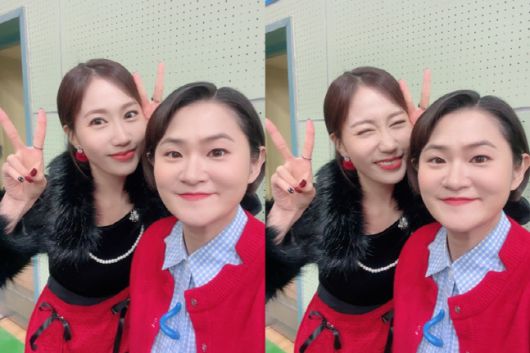 가수 별사랑과 방송인 김신영.(왼쪽부터) 출처 | 별사랑 채널