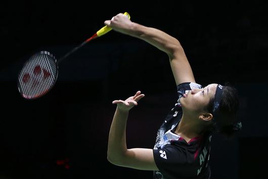 안세영의 스매시. 쿠알라룸푸르|EPA 연합뉴스