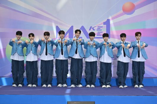 KBS2 ‘메이크메이트원(MAKE MATE 1, 이하 MA1)’ 윤재용, 김시온, 서지호, 신원천, 조재현, 최한결, 타쿠마, 한유섭, 안신. 사진 | KBS