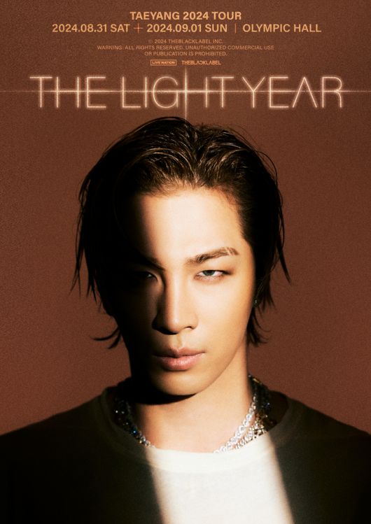 ‘태양 2024 투어 더 라이트 이어(TAEYANG 2024 TOUR [THE LIGHT YEAR])’. 사진 | 블랙레이블
