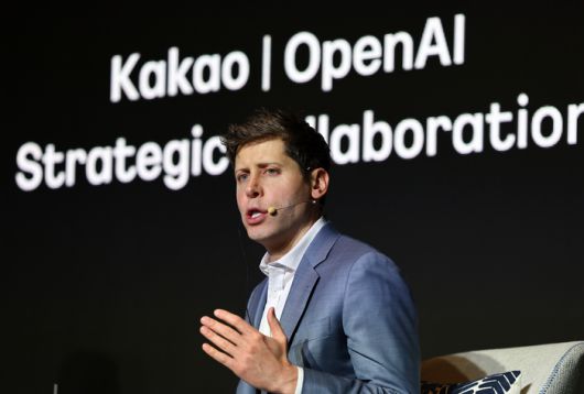 오픈AI 샘 올트먼 오픈AI CEO가 기자간담회에서 발언하고 있다. 사진 | 연합뉴스