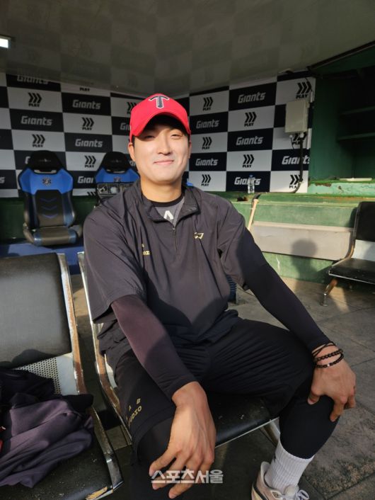 KIA 김도현이 9일 사직구장에서 열린 2025 KBO리그 롯데와 경기에 앞서 인터뷰에 응했다. 사직 | 김동영 기자 raining99@sportsseoul.com