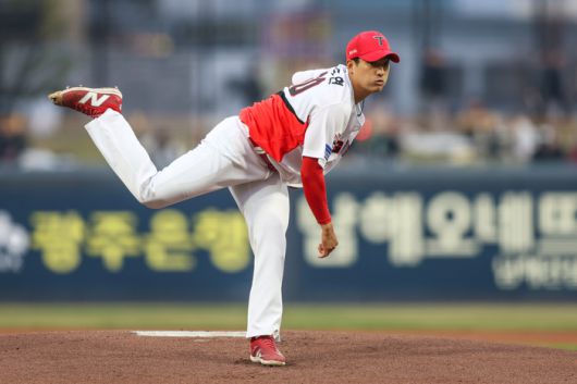 KIA 김도현이 2일 광주-기아 챔피언스 필드에서 열린 2025 KBO리그 삼성전에 선발 등판해 역투하고 있다. 사진 | KIA 타이거즈