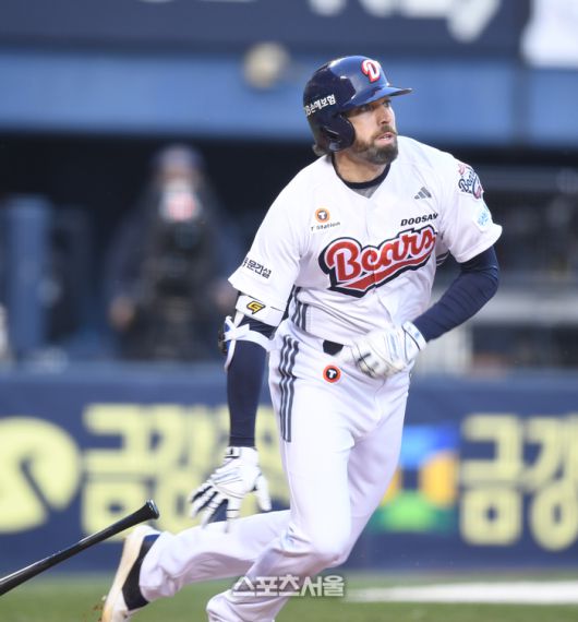 두산 케이브는 전날 잠실 KIA전 4타수 3안타 3타점 1득점 1도루로 맹활약했다. 잠실 | 최승섭기자 thunder@sportsseoul.com