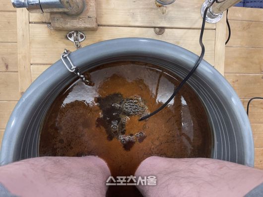 순창강천힐링스파 내 족욕카페. 순창 | 원성윤 기자 socool@sportsseoul.com