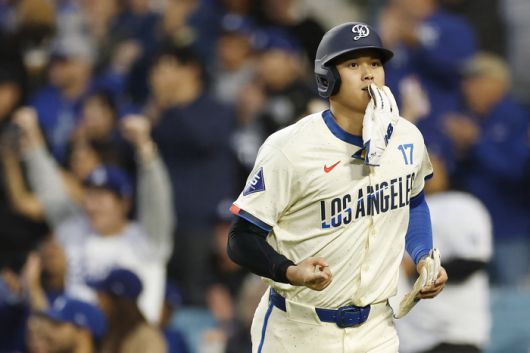 오타니는 4월 중순 들어 타격에서 기복을 보인다. 최근 7경기 동안 타율이 2할 초반대다. 사진 | AFP 연합뉴스