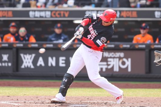 KIA 나성범이 대전 한화생명 볼파크에서 열린 2025 KBO리그 한화전에서 타격하고 있다. 사진 | KIA 타이거즈