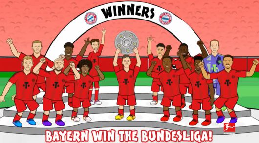 분데스리가 공식 유튜브 채널에 올라온 바이에른 뮌헨 우승 기념 영상. 김민재의 모습은 보이지 않는다.캡쳐 | 분데스리가 유튜브