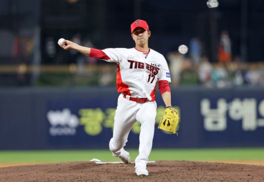 KIA 임기영은 2군에서 4점대 평균자책점으로 다소 아쉬운 성적을 기록 중이다.  사진 | KIA 타이거즈