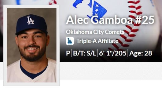 롯데 새 외국인 투수 알렉 감보아. 사진 | MiLB닷컴