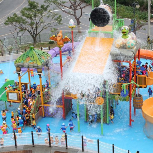 금호화순스파리조트 내 실외 워터파크. 사진 | 금호리조트