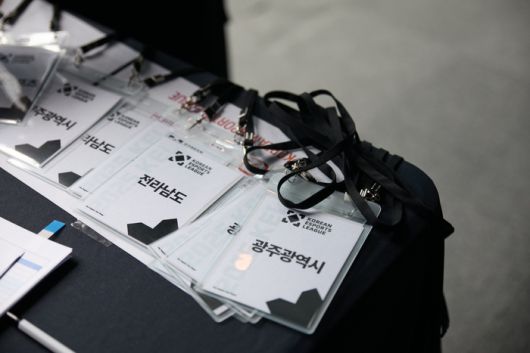 2025 KEL에 참가하는 선수들 위해 준비된 AD카드. 사진 | 한국e스포츠협회.