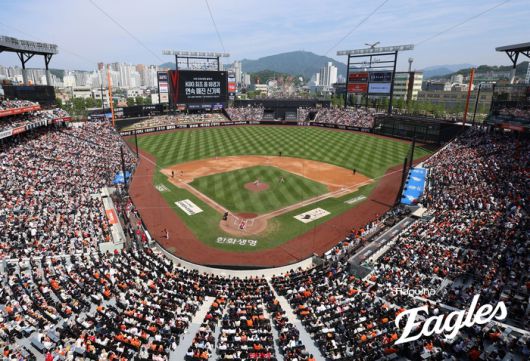 18일 대전 한화생명 볼파크에서 열린 2025 KBO리그 정규시즌 SSG와 한화의 경기가 매진됐다. 18경기 연속 매진 신기록이다. 사진 | 한화 이글스