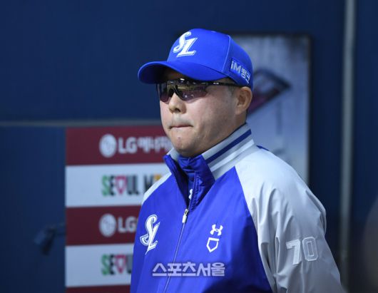 삼성 박진만 감독이 잠실구장에서 열린 2025 KBO리그 LG와 경기를 지켜보고 있다. 잠실 | 최승섭기자 thunder@sportsseoul.com