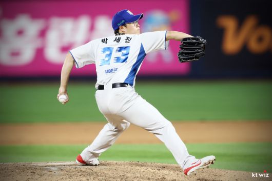 트레이드를 통해 KT를 떠나 롯데로 이적한 박세진. 사진 | KT 위즈